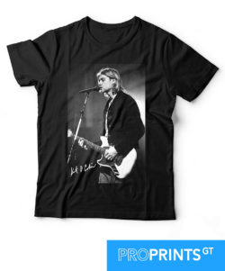 Playera Kurt Cobain negra