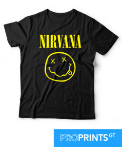 Playera Nirvana negra