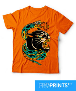 Playera Pantera y Serpiente Tattoo