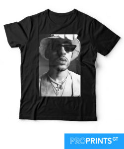 Playera Bad Bunny Chill negra